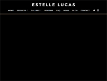 Tablet Screenshot of estellelucas.com
